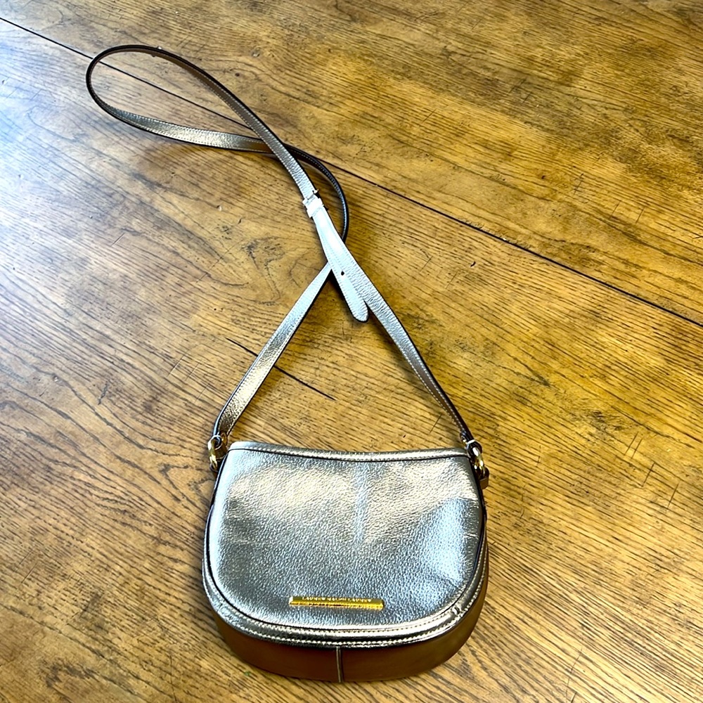 Lauren Ralph Lauren Gold Metallic Crossbody Bag